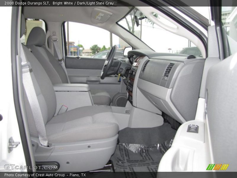 Bright White / Dark/Light Slate Gray 2008 Dodge Durango SLT