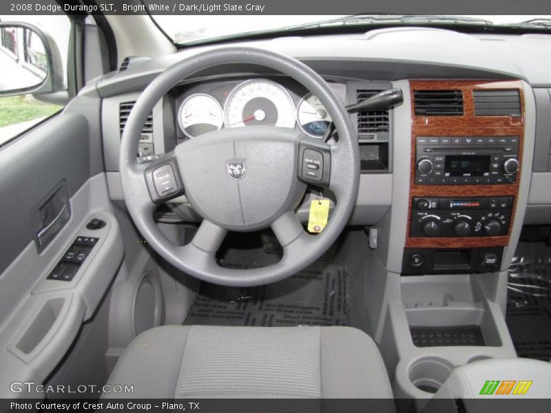 Bright White / Dark/Light Slate Gray 2008 Dodge Durango SLT