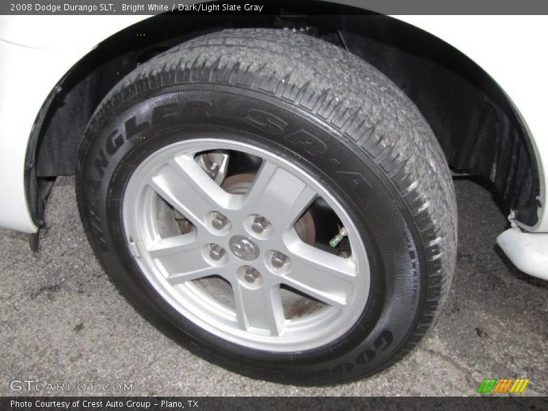 Bright White / Dark/Light Slate Gray 2008 Dodge Durango SLT