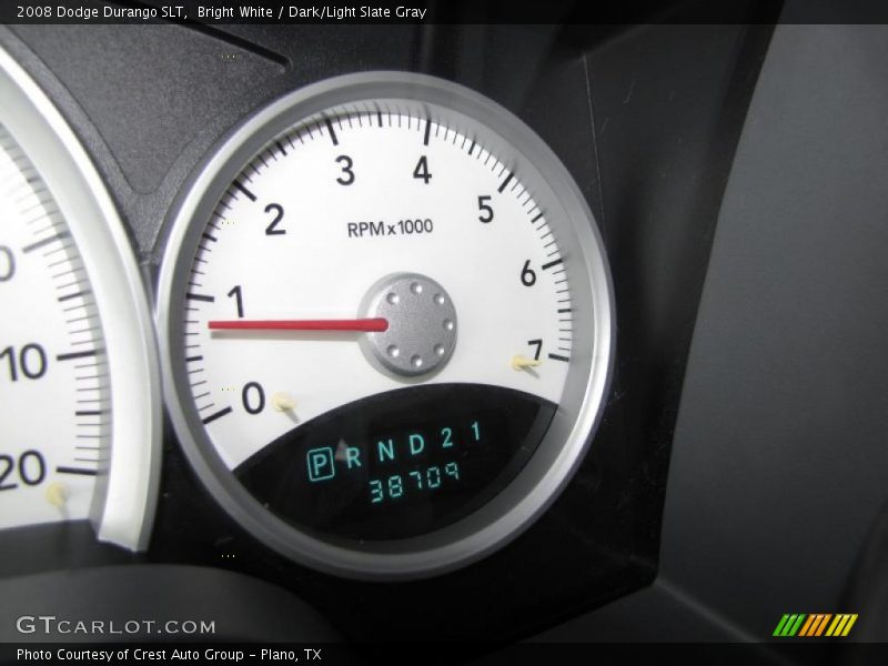 Bright White / Dark/Light Slate Gray 2008 Dodge Durango SLT