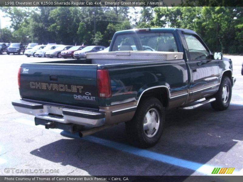 Emerald Green Metallic / Neutral 1998 Chevrolet C/K K1500 Silverado Regular Cab 4x4