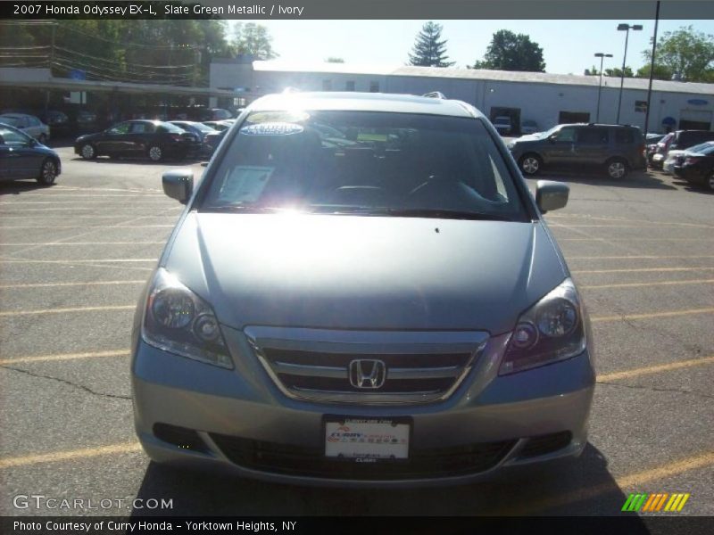 Slate Green Metallic / Ivory 2007 Honda Odyssey EX-L