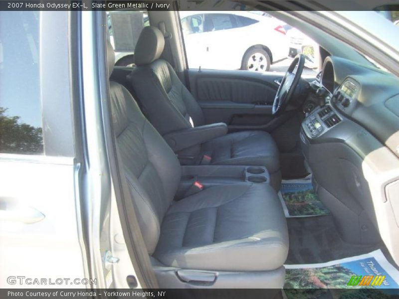 Slate Green Metallic / Ivory 2007 Honda Odyssey EX-L