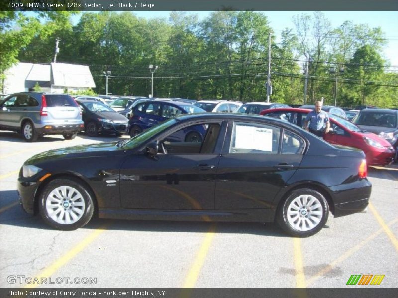 Jet Black / Beige 2009 BMW 3 Series 328xi Sedan