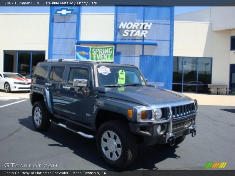 Slate Blue Metallic / Ebony Black 2007 Hummer H3 X