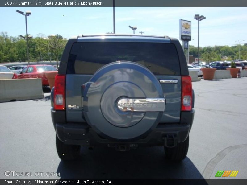 Slate Blue Metallic / Ebony Black 2007 Hummer H3 X