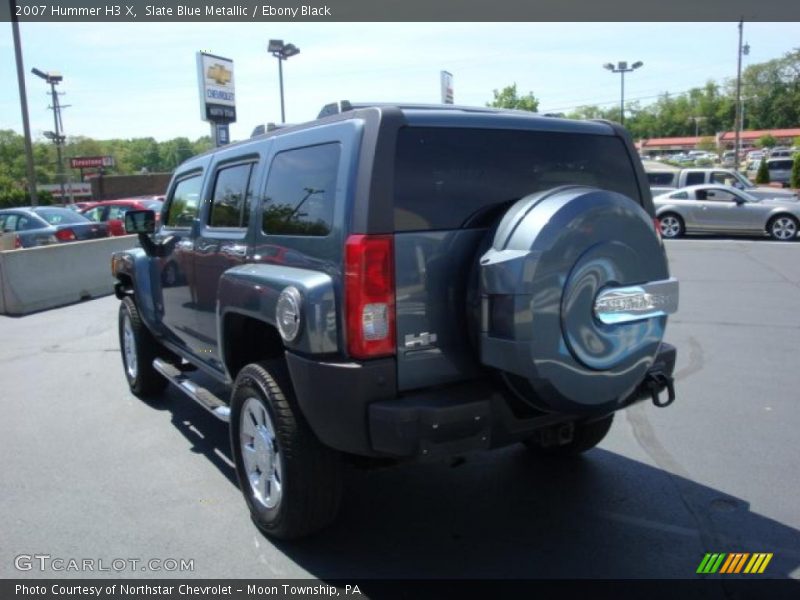 Slate Blue Metallic / Ebony Black 2007 Hummer H3 X