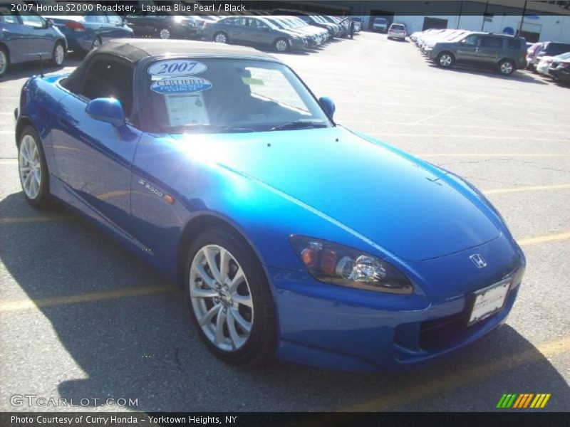 Laguna Blue Pearl / Black 2007 Honda S2000 Roadster