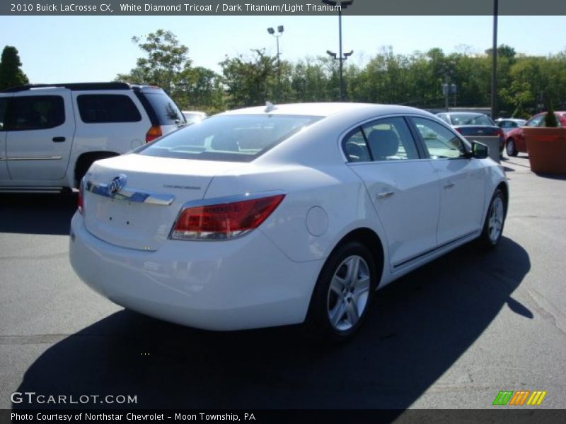 White Diamond Tricoat / Dark Titanium/Light Titanium 2010 Buick LaCrosse CX