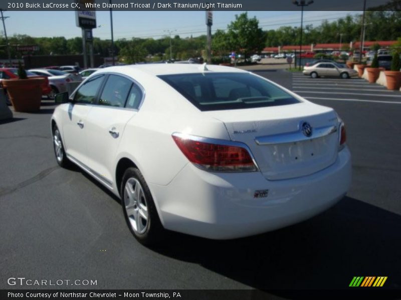 White Diamond Tricoat / Dark Titanium/Light Titanium 2010 Buick LaCrosse CX