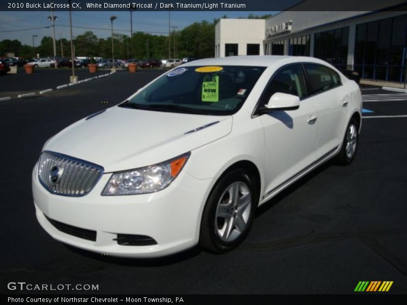 White Diamond Tricoat / Dark Titanium/Light Titanium 2010 Buick LaCrosse CX