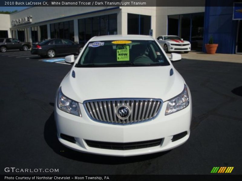 White Diamond Tricoat / Dark Titanium/Light Titanium 2010 Buick LaCrosse CX