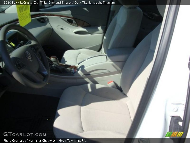 White Diamond Tricoat / Dark Titanium/Light Titanium 2010 Buick LaCrosse CX