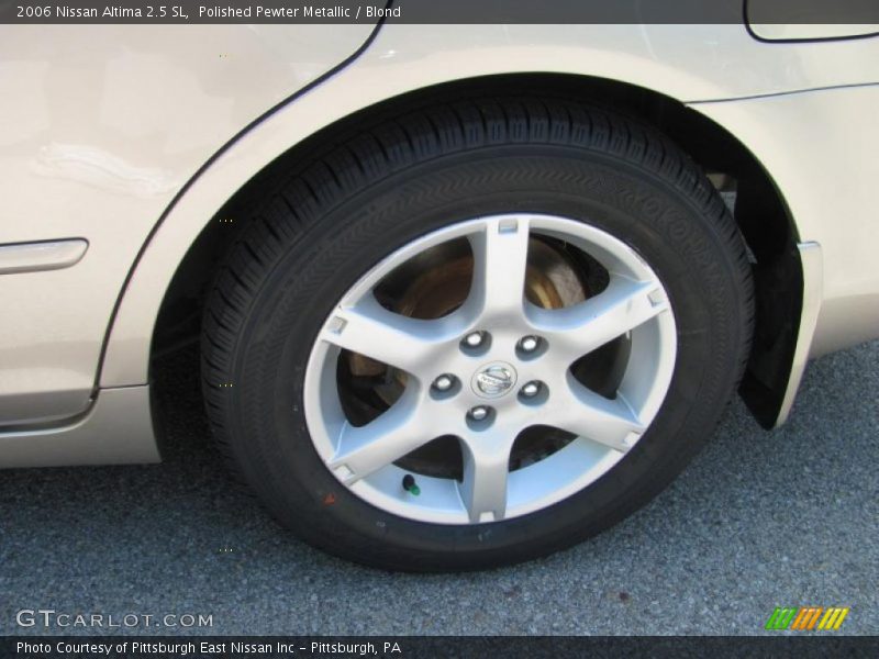 Polished Pewter Metallic / Blond 2006 Nissan Altima 2.5 SL