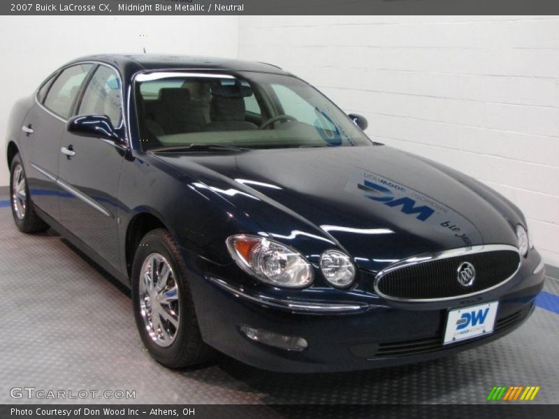 Midnight Blue Metallic / Neutral 2007 Buick LaCrosse CX