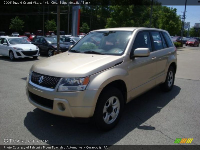 Clear Beige Metallic / Black 2006 Suzuki Grand Vitara 4x4
