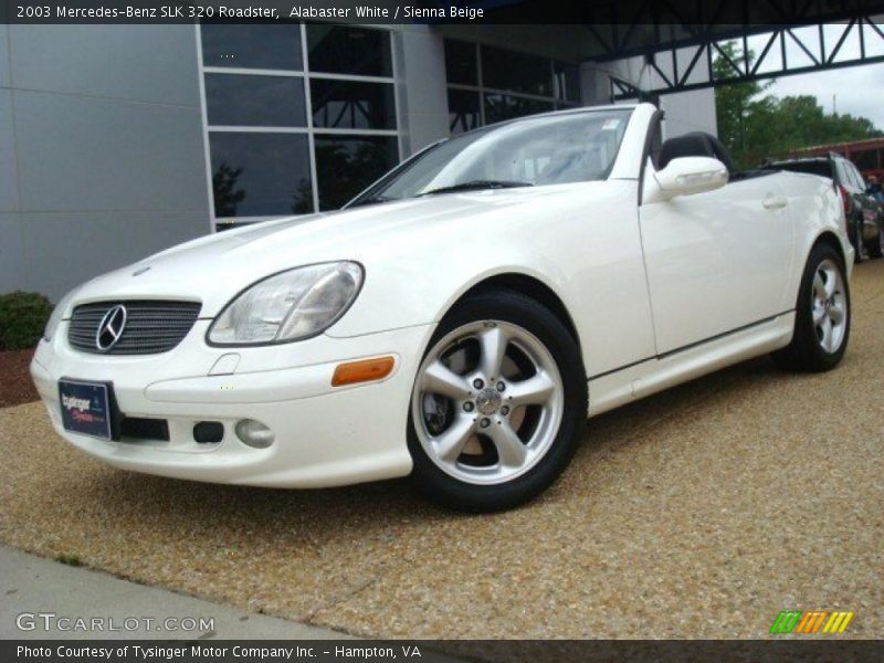 Alabaster White / Sienna Beige 2003 Mercedes-Benz SLK 320 Roadster