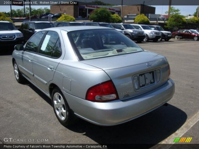Molten Silver / Stone Gray 2003 Nissan Sentra XE