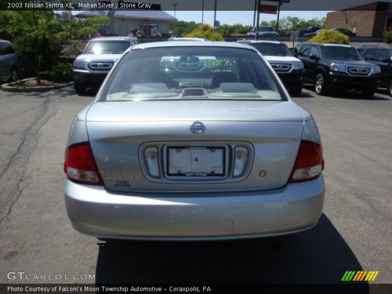Molten Silver / Stone Gray 2003 Nissan Sentra XE