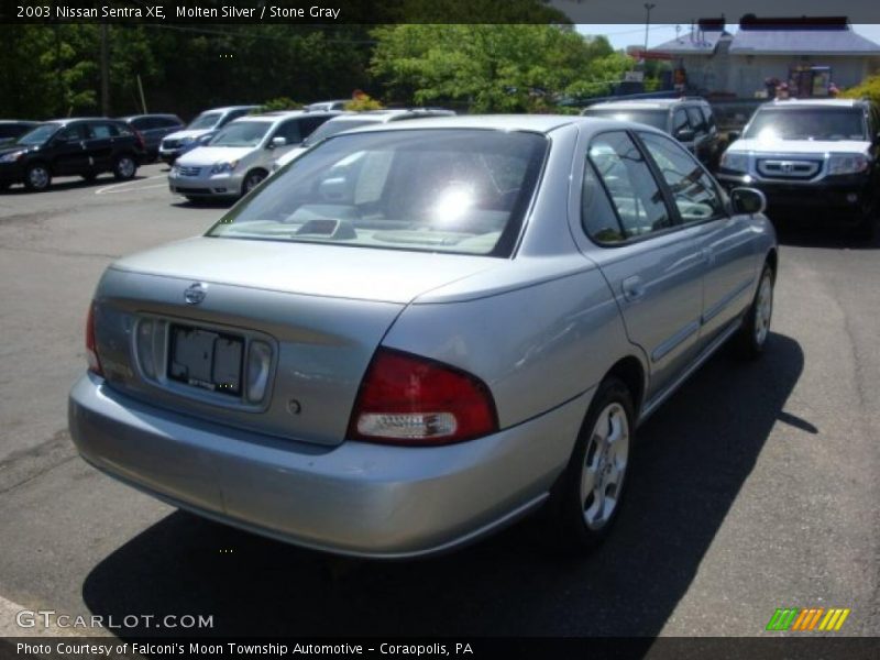 Molten Silver / Stone Gray 2003 Nissan Sentra XE