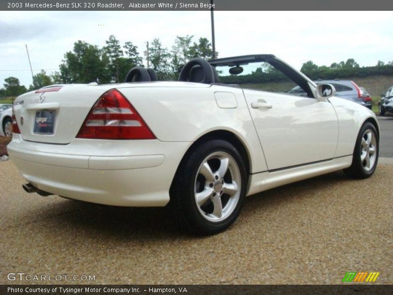 Alabaster White / Sienna Beige 2003 Mercedes-Benz SLK 320 Roadster