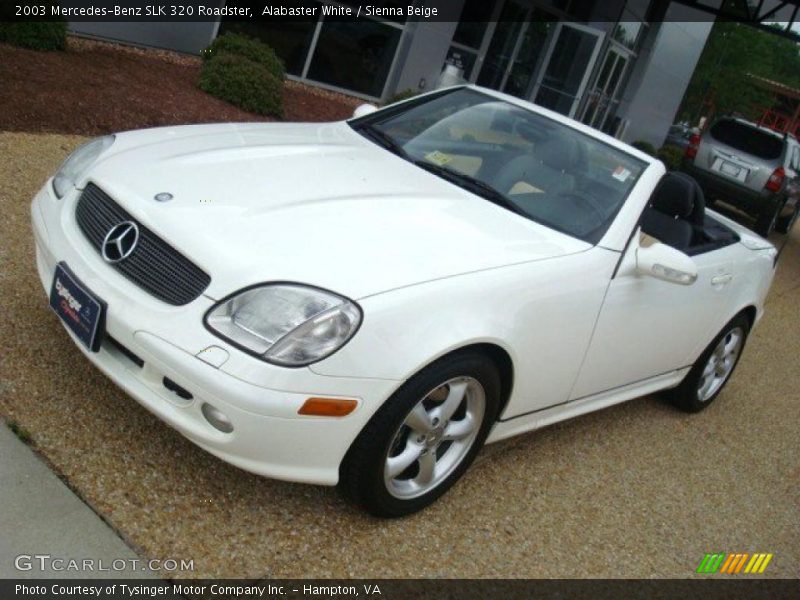 Alabaster White / Sienna Beige 2003 Mercedes-Benz SLK 320 Roadster