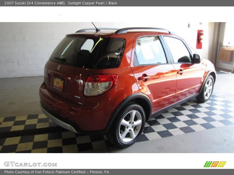 Sunlight Copper Pearl / Black 2007 Suzuki SX4 Convenience AWD