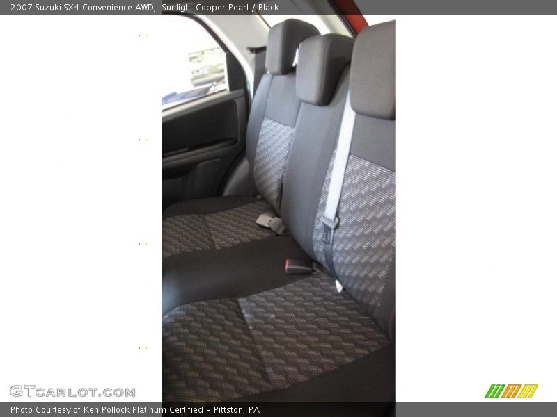 Sunlight Copper Pearl / Black 2007 Suzuki SX4 Convenience AWD