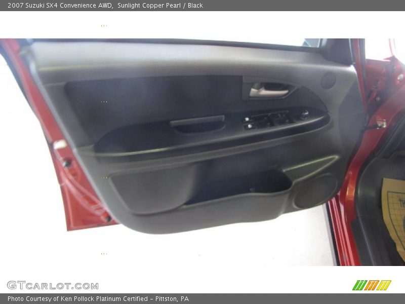 Sunlight Copper Pearl / Black 2007 Suzuki SX4 Convenience AWD