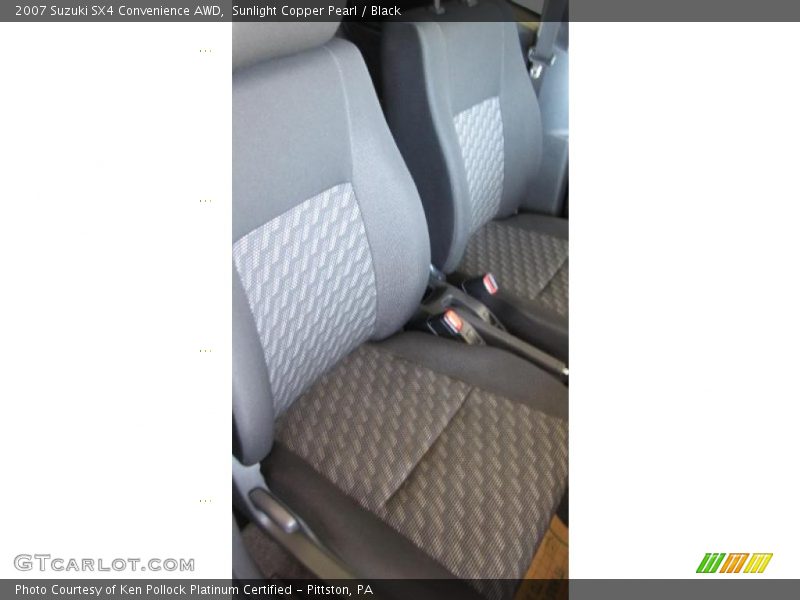 Sunlight Copper Pearl / Black 2007 Suzuki SX4 Convenience AWD