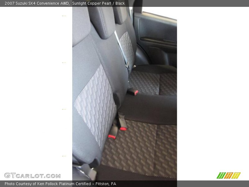 Sunlight Copper Pearl / Black 2007 Suzuki SX4 Convenience AWD
