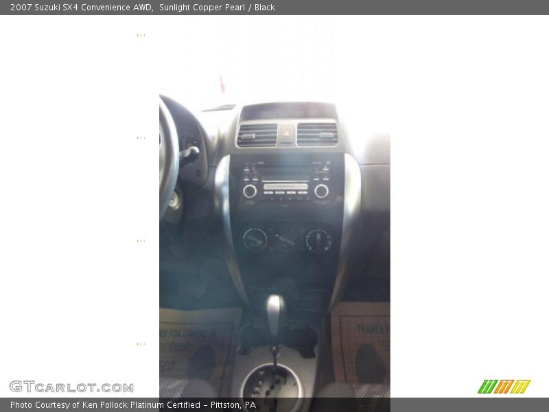 Sunlight Copper Pearl / Black 2007 Suzuki SX4 Convenience AWD