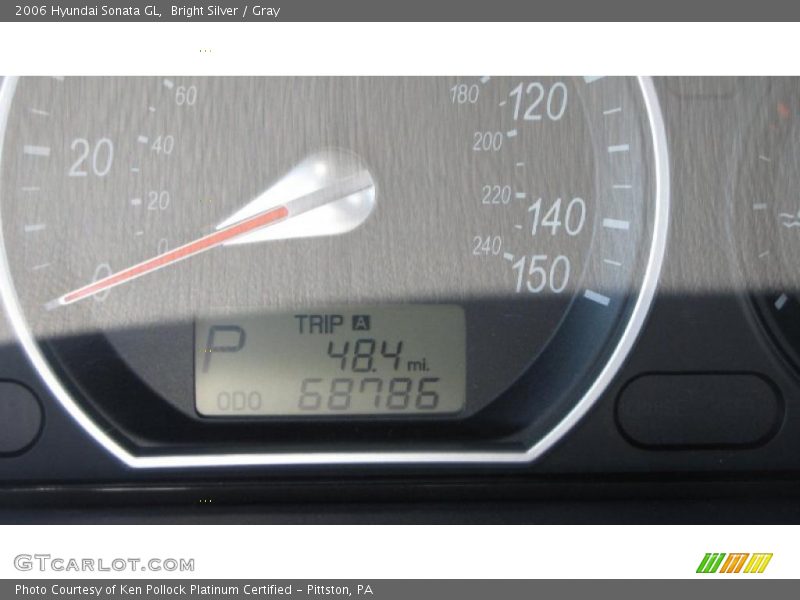 Bright Silver / Gray 2006 Hyundai Sonata GL