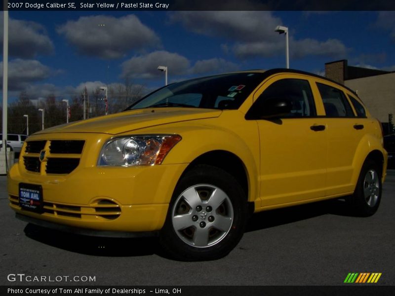 Solar Yellow / Pastel Slate Gray 2007 Dodge Caliber SE