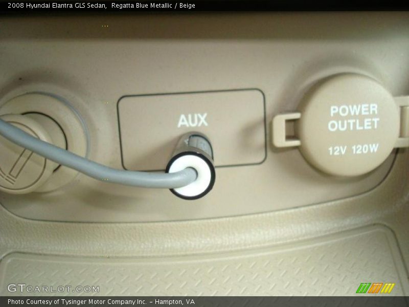 Regatta Blue Metallic / Beige 2008 Hyundai Elantra GLS Sedan