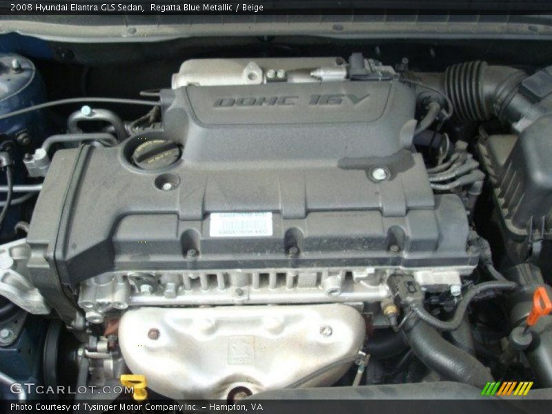 Regatta Blue Metallic / Beige 2008 Hyundai Elantra GLS Sedan