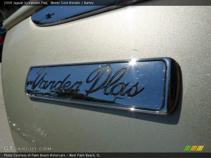 Winter Gold Metallic / Barley 2006 Jaguar XJ Vanden Plas