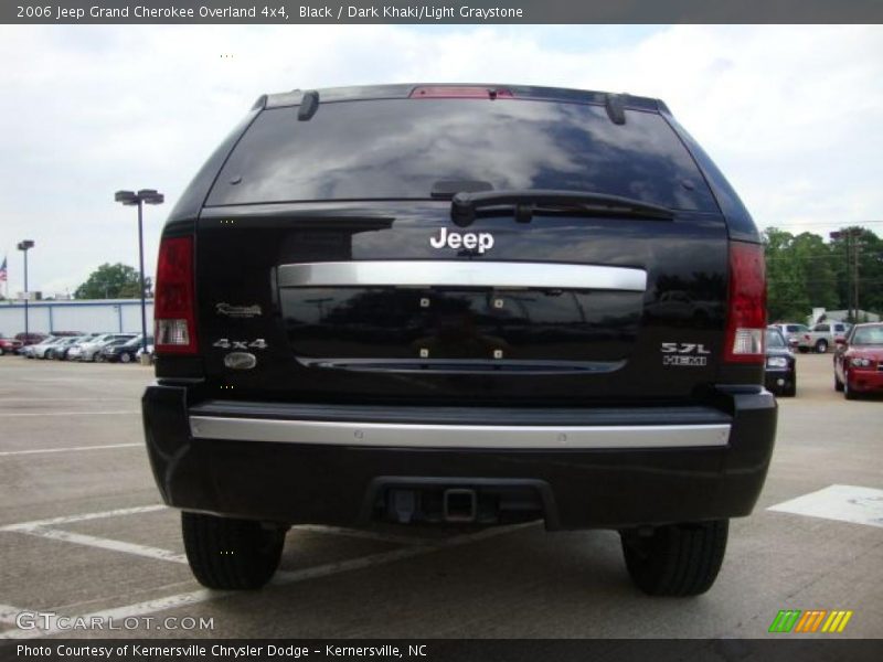 Black / Dark Khaki/Light Graystone 2006 Jeep Grand Cherokee Overland 4x4