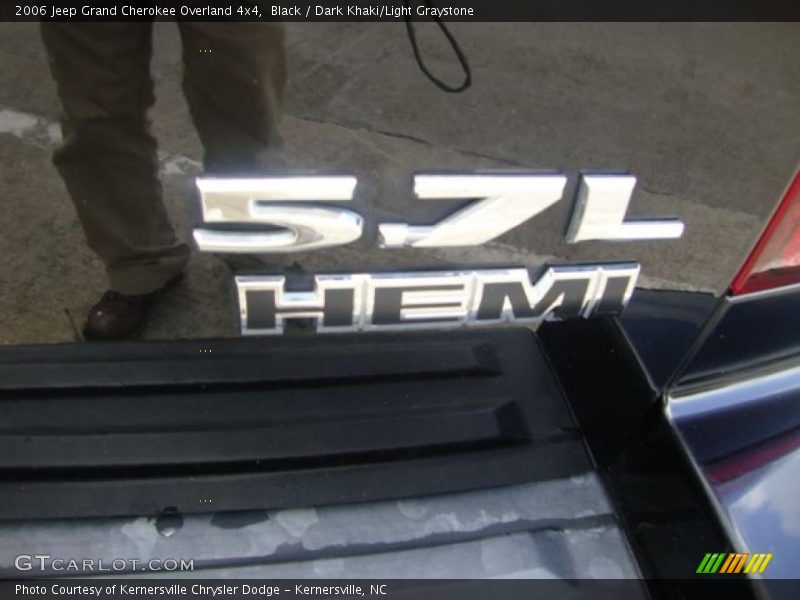 Black / Dark Khaki/Light Graystone 2006 Jeep Grand Cherokee Overland 4x4