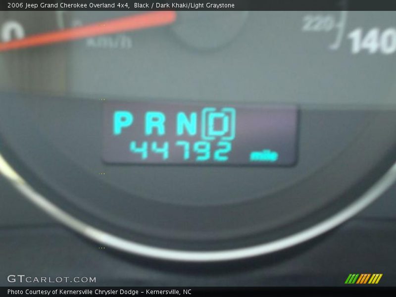 Black / Dark Khaki/Light Graystone 2006 Jeep Grand Cherokee Overland 4x4