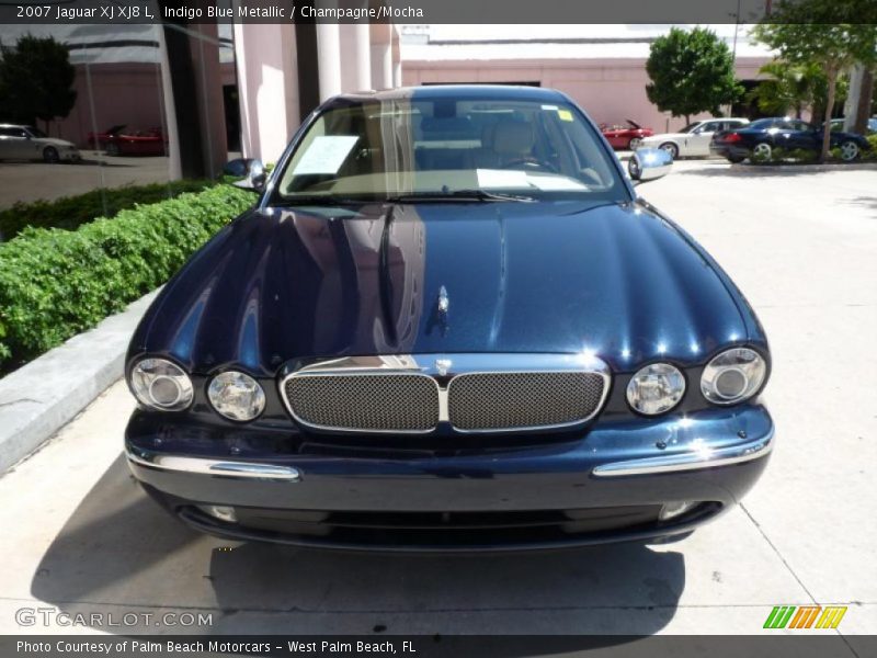 Indigo Blue Metallic / Champagne/Mocha 2007 Jaguar XJ XJ8 L