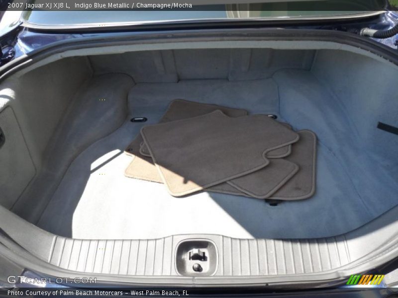 Indigo Blue Metallic / Champagne/Mocha 2007 Jaguar XJ XJ8 L