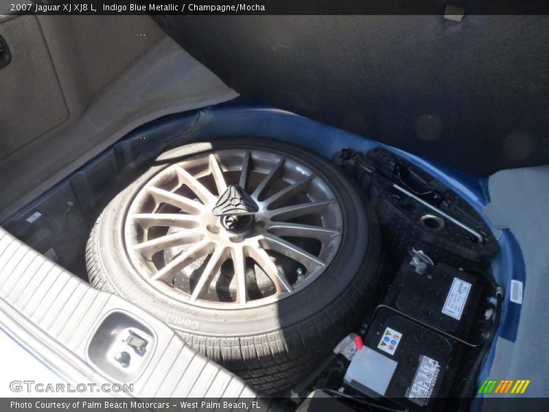 Indigo Blue Metallic / Champagne/Mocha 2007 Jaguar XJ XJ8 L