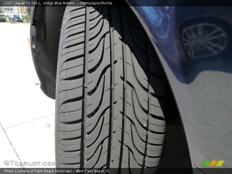 Indigo Blue Metallic / Champagne/Mocha 2007 Jaguar XJ XJ8 L