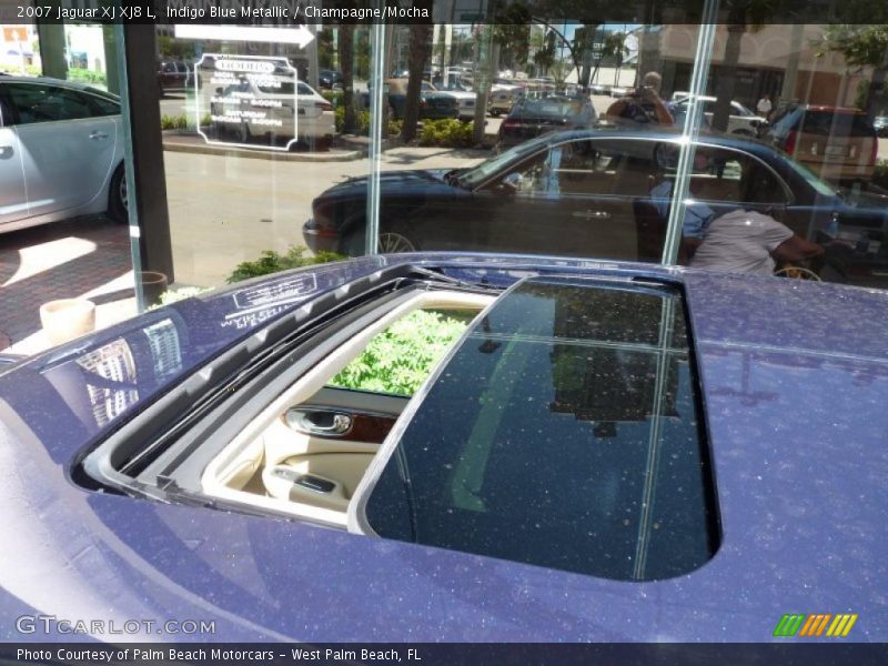 Indigo Blue Metallic / Champagne/Mocha 2007 Jaguar XJ XJ8 L