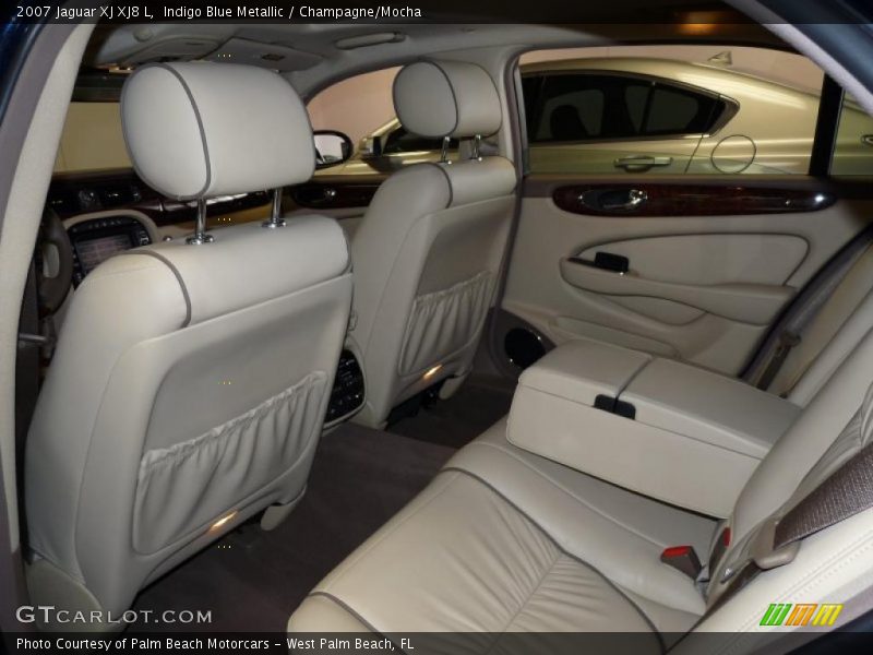 Indigo Blue Metallic / Champagne/Mocha 2007 Jaguar XJ XJ8 L