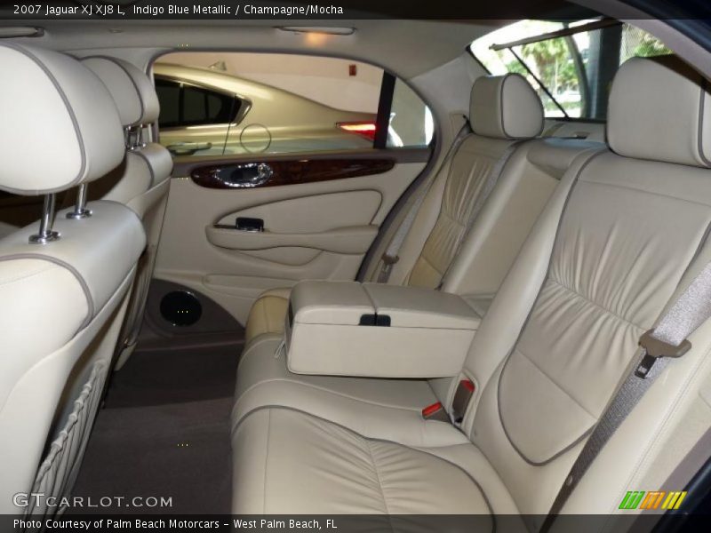 Indigo Blue Metallic / Champagne/Mocha 2007 Jaguar XJ XJ8 L