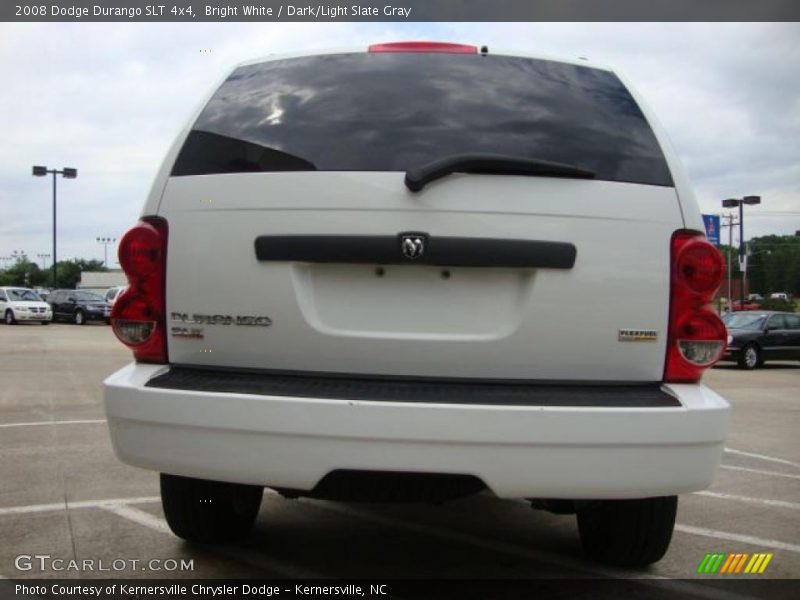 Bright White / Dark/Light Slate Gray 2008 Dodge Durango SLT 4x4