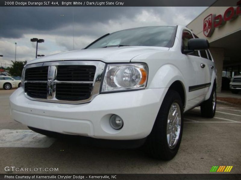 Bright White / Dark/Light Slate Gray 2008 Dodge Durango SLT 4x4