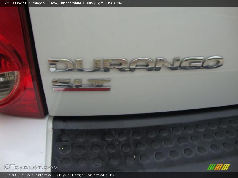Bright White / Dark/Light Slate Gray 2008 Dodge Durango SLT 4x4
